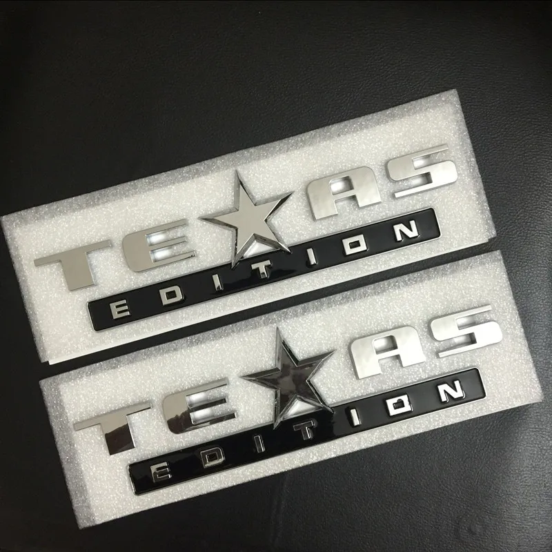 Крутая Очаровательная пластиковая хромированная 3D эмблема «Texas Edition» наклейка с эмблемой для автомобиля значок Fadeproof