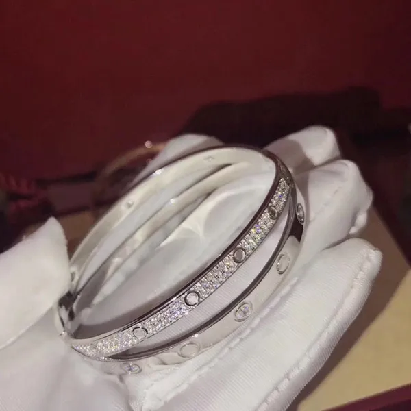 silver color Кубический камень цирконий bijoux femme 2 обруч для волос браслеты и браслеты Белый/розово-Золотой цвет ювелирные изделия для женщин - Окраска металла: silver color