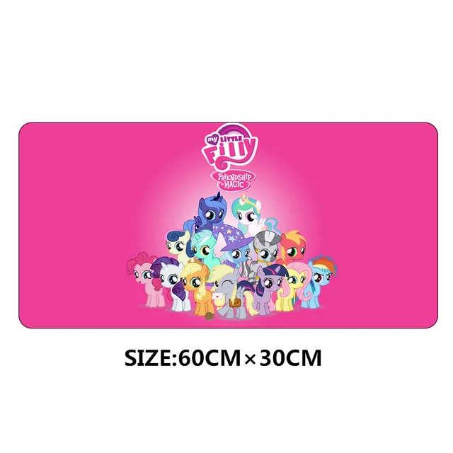 4 Большой коврик для мыши, 60*30 см, XL, My Little Pony, игровой коврик с героями мультфильмов, Лидер продаж, коврик для мыши для компьютера, ноутбука, настольные коврики - Цвет: 4