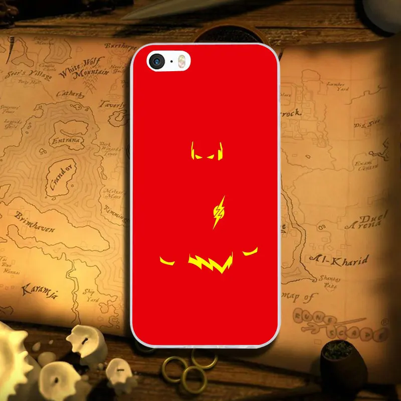 Superhero The Flash Man Soft TPU Silicone Mobile Phone Cases Cover for iPhone X XR XS Max 10 7 6 6s 8 Plus 4 4S 5 5S SE 5C Bags | Мобильные