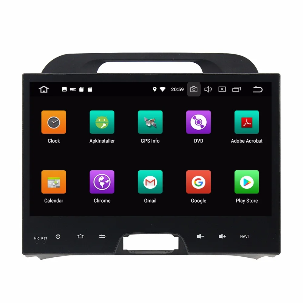 Автомобильный DVD плеер радио для kia Sportage 2010 2014 Android 8 0 4 Гб ОЗУ ядер Bluetooth Wifi GPS Glonass
