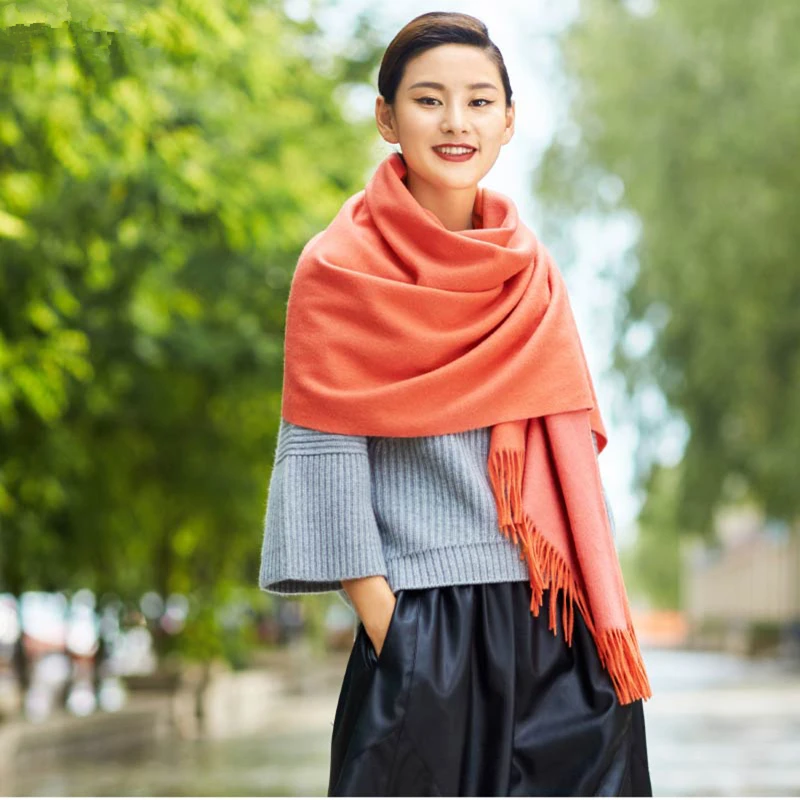 Разные цвета воды рябь шарф много цветов Толстая Шаль женские мягкие шарфы Cosywarmer