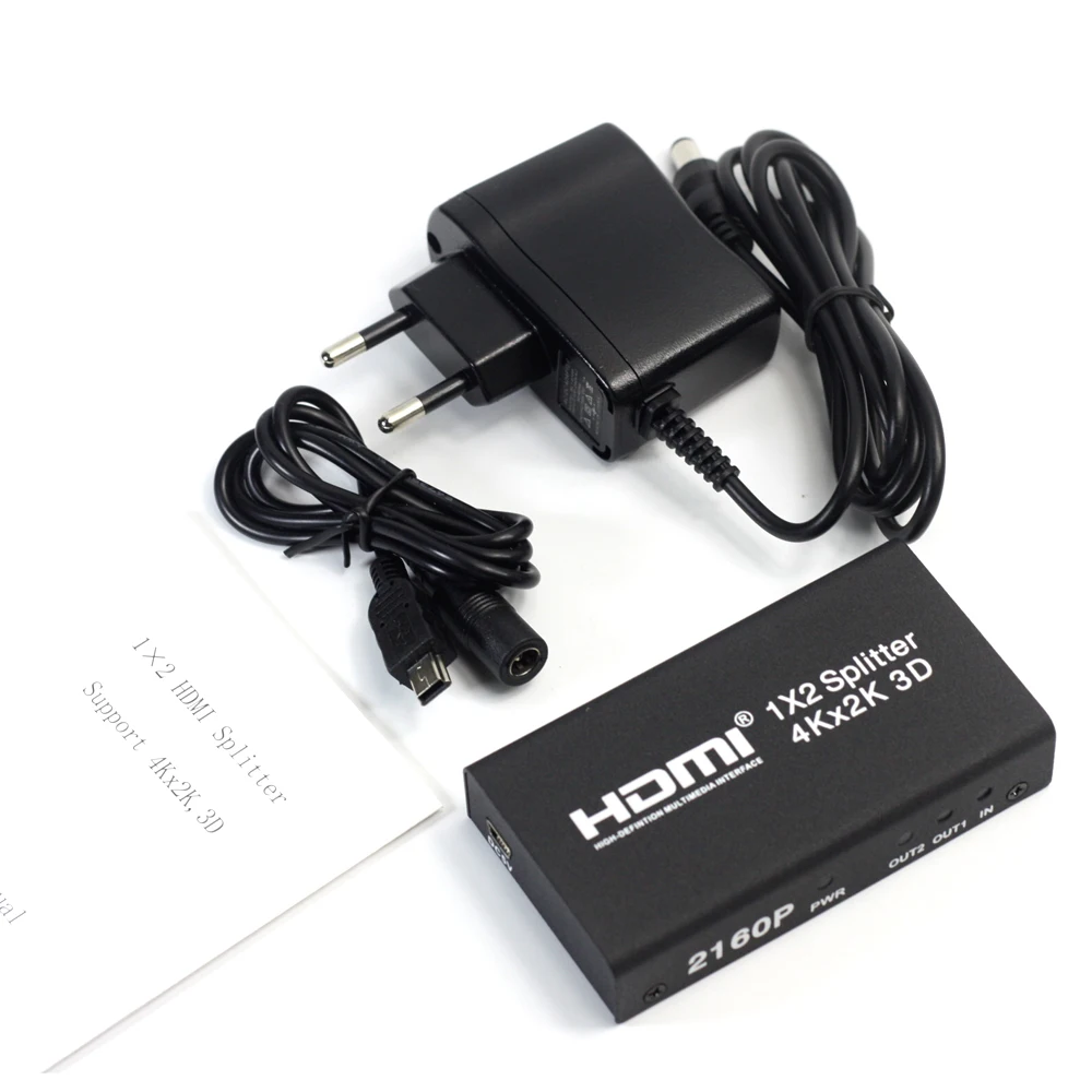 AIXXCO HDCP 4 K HDMI разделитель Full HD 1080 p видео HDMI переключатель 1X2 сплит 1 в 2 выход усилитель двойной дисплей для HDTV DVD