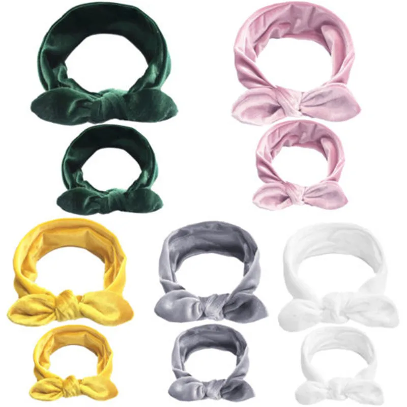 Для маленьких девочек Повязки на голову для мам новорожденных младенцев детей