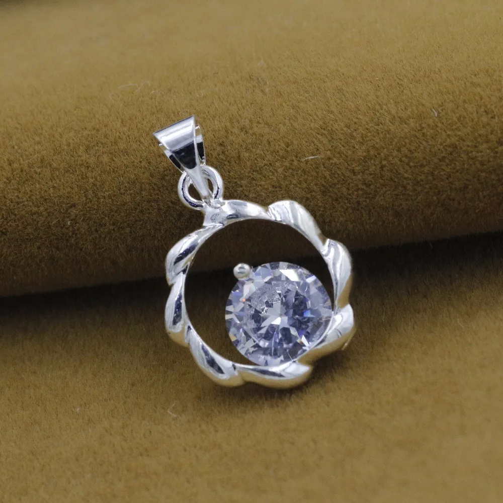 2017 Винтажные Ювелирные изделия изящный циркон поворотная круглая подвеска из