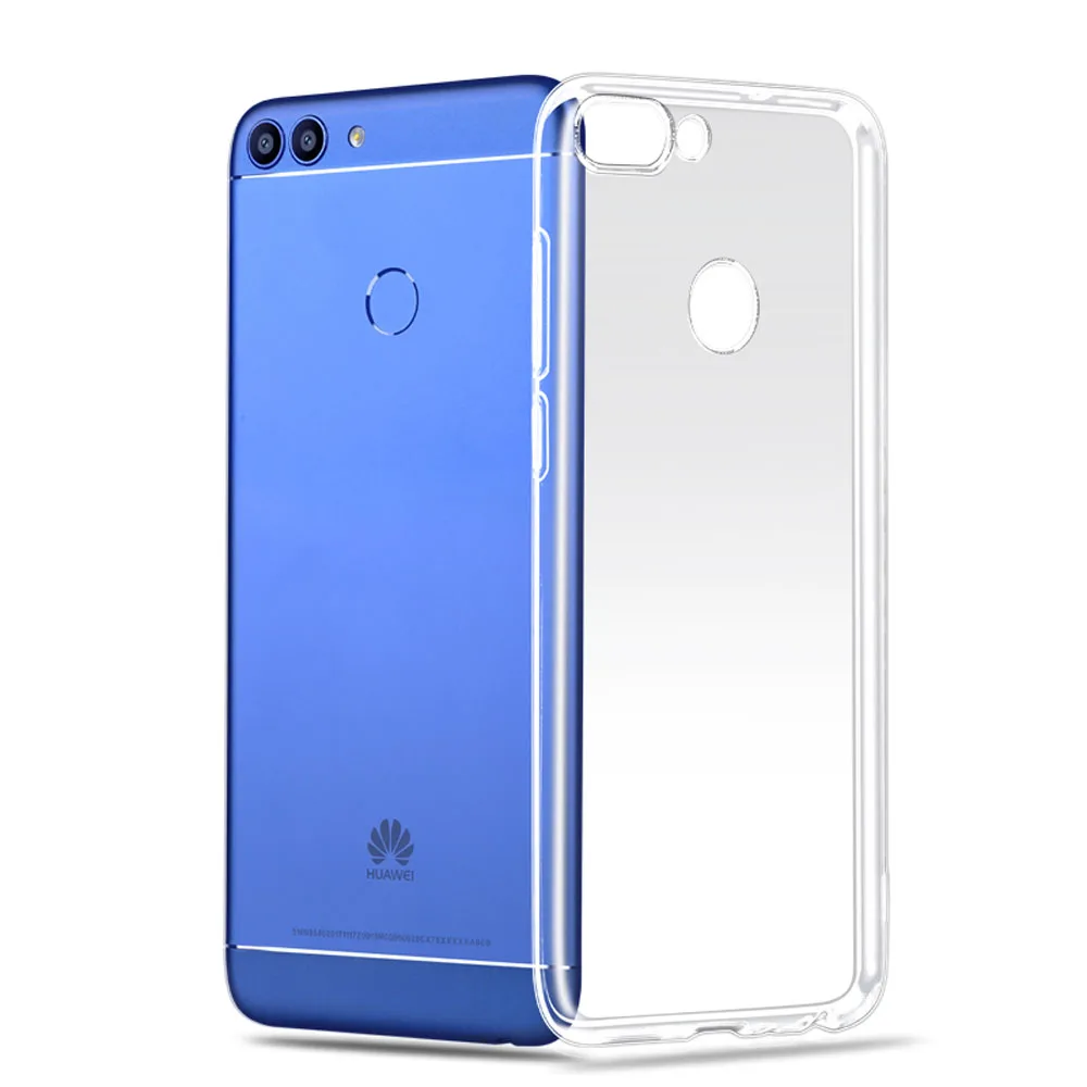 Для Huawei P Smart/Enjoy 7s чехол Ультратонкий Мягкий силиконовый гелевый Прозрачный с