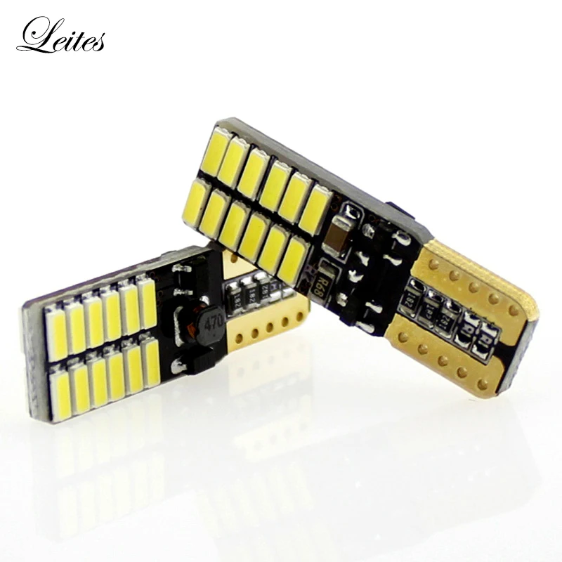 1 шт. Авто W5W светодиодный T10 Canbus 24 smd светодиодный светильник для автомобиля передний боковой маркер двери вежливость номерного знака светодиодный светильник лампы 12 В
