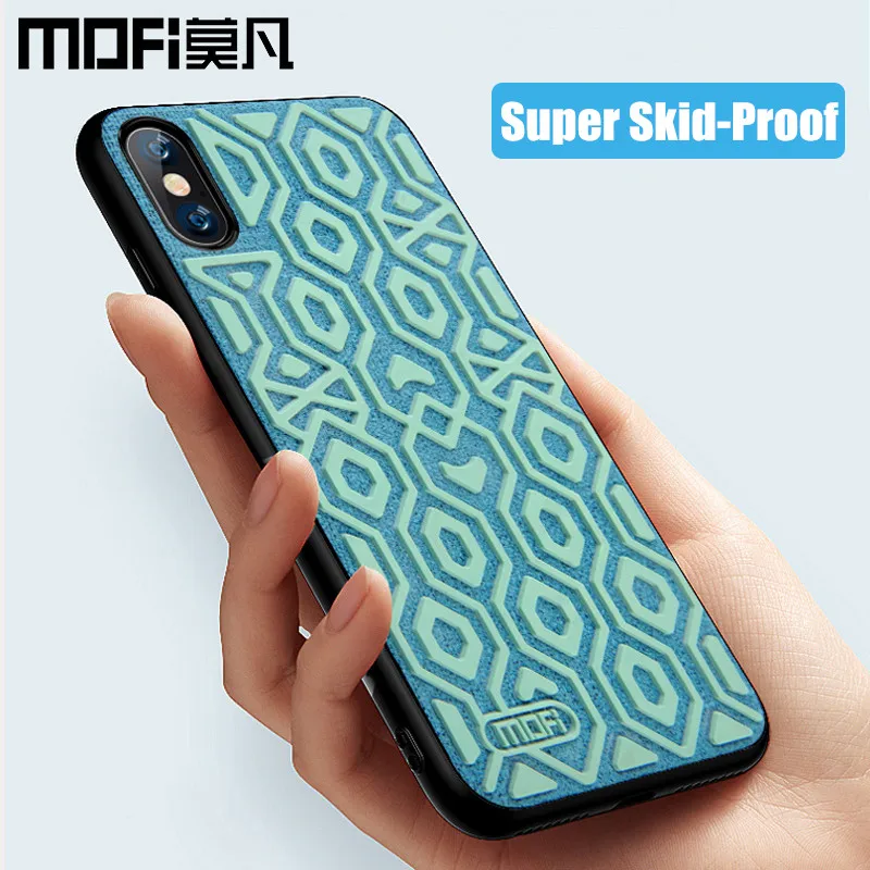 Чехол MOFI для iPhone XS Max, чехол, Силиконовый противоударный задний Чехол, ткань, защита от скольжения, защитный чехол для iPhone XR XS, чехол s