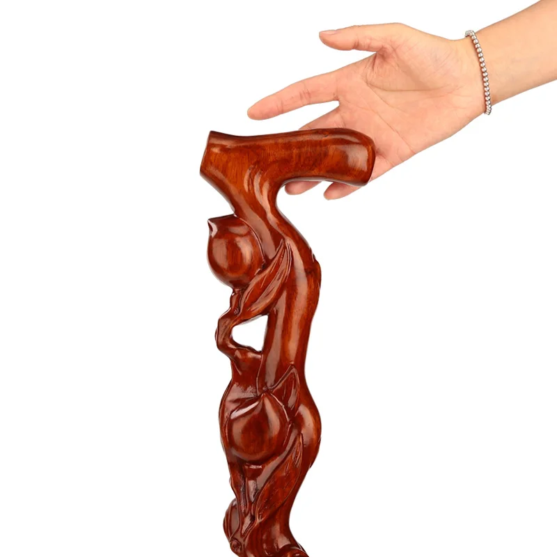 Деревянная резная палочка из красного дерева в форме персика|wood cnc|wood reelwooden trophies |