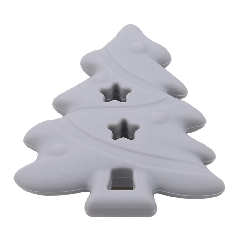

Silicone Christmas Tree Baby Teethers BPA Free Silicone Teethers Safe Eco-friendly Baby Chewable Toys Teething Necklace Pendants
