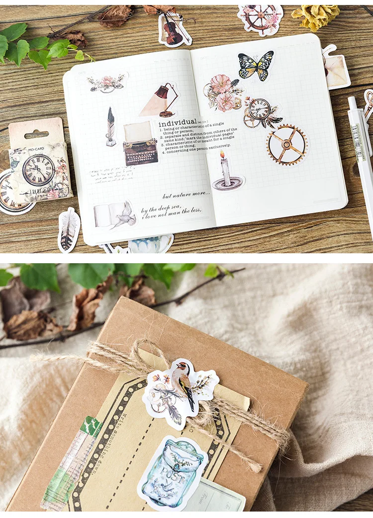 45 шт./кор. канцелярские наклейки в ретро-стиле DIY Планета липкий Бумага Kawaii Скрапбукинг ярлыком дневник альбом пуля журнал стикеров