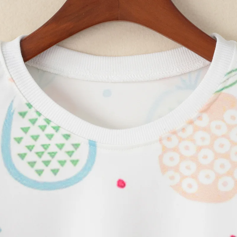 Hitz Европейский комплект с принтом головы ананаса женские модные толстовки