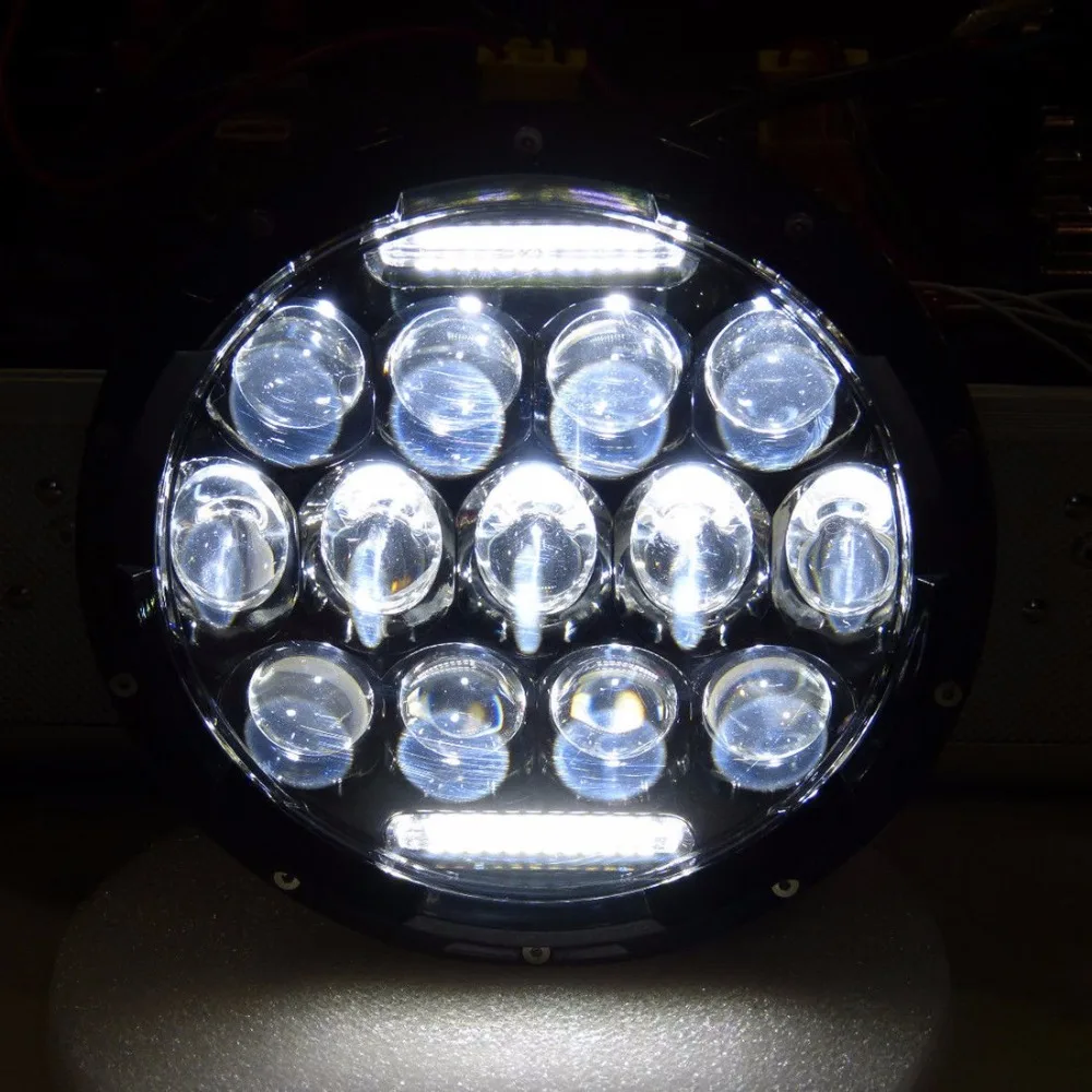 1 Пара 7 Дюймов Круглые Светодиодные Фары Дальний Ближний Свет 7&quot 75 Вт Головные