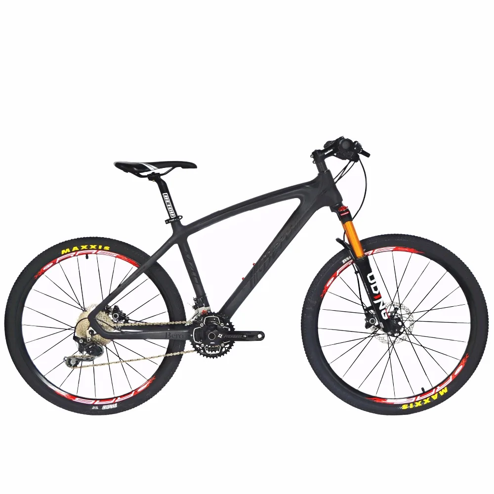 BEIOU углеродного 26 дюймов горный велосипед 30 Скорость S H I M A N O M610 DEORE MTB T800 волокно Сверхлегкий 10,7 кг матовый 3K из углеродного волокна, концентраторы CB024