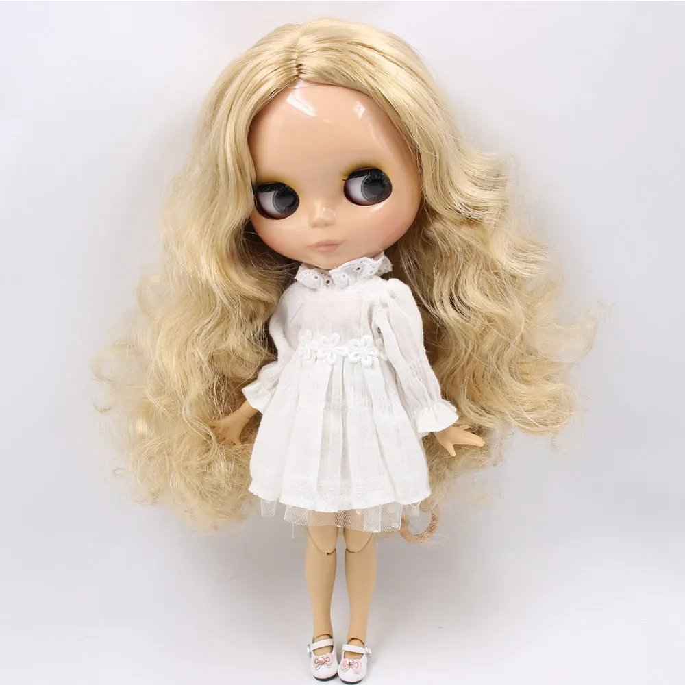 Ледяная Обнаженная кукла Blyth No. BL3157 Flaxen hair 1/6 bjd, pullip, licca, jerryberry - Цвет: C doll clothes shoes