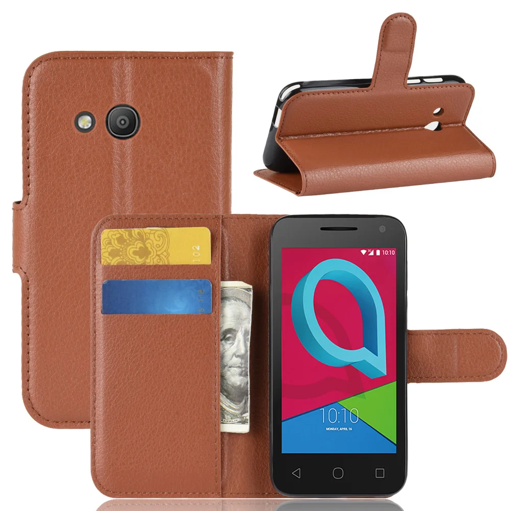 Для Alcatel U3 3g Чехол кожаный флип-чехол для телефона для Alcatel U3 3g кошелек кожаный чехол-подставка чехлы-флип для Alcatel U3 3g