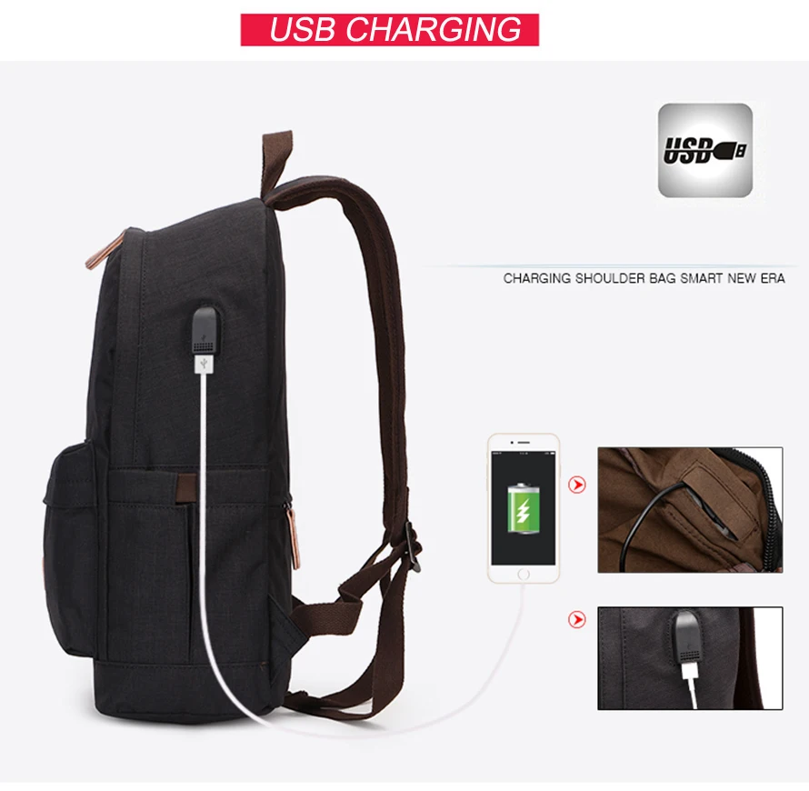 SNAP TOURS 2019 USB Charging Notebook Backpacks For Men Korean Casual Travel Backpack Man Black Urban Trip Bagpack | Багаж и сумки