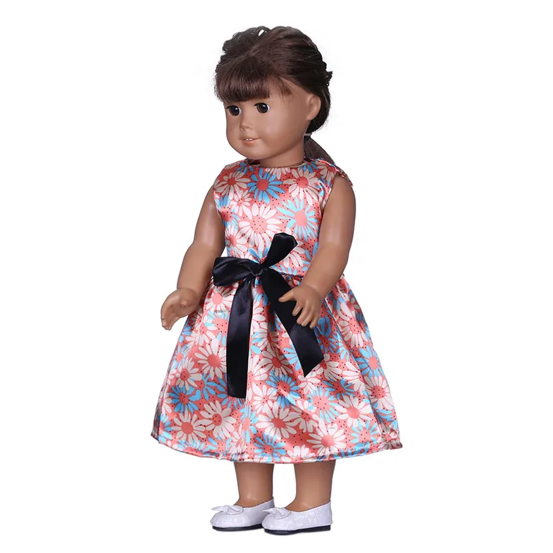 Кукольное платье принцессы ручной работы 15 цветов одежда для 18 дюймов