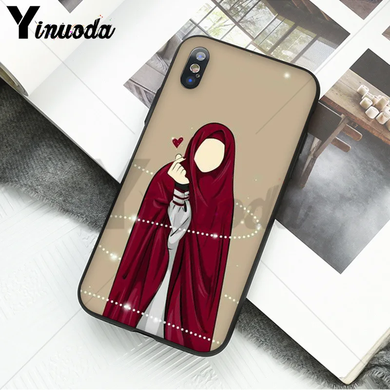 Yinuoda Исламская Девушка Новинка чехол для телефона Fundas чехол для iphone 8 7 6 6S Plus 5 5S SE XR X XS MAX Coque Shell