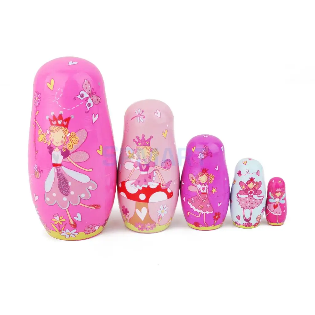 5 шт. деревянные танцевальные русские гнездовые куклы | Игрушки и хобби