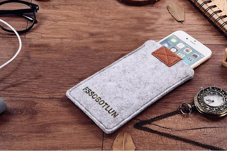 FSSOBOTLUN 3 цвета для Alcatel A30 PLUS чехол телефона карман сумка защитный ручная работа шерсть войлок рукав|covers for alcatel