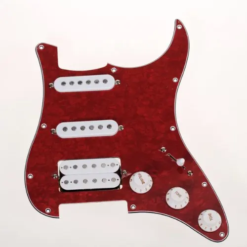 Загружено Prewired Pickguard для Электрогитары красный|loaded prewired pickguard|prewired pickguardpickguard loaded |