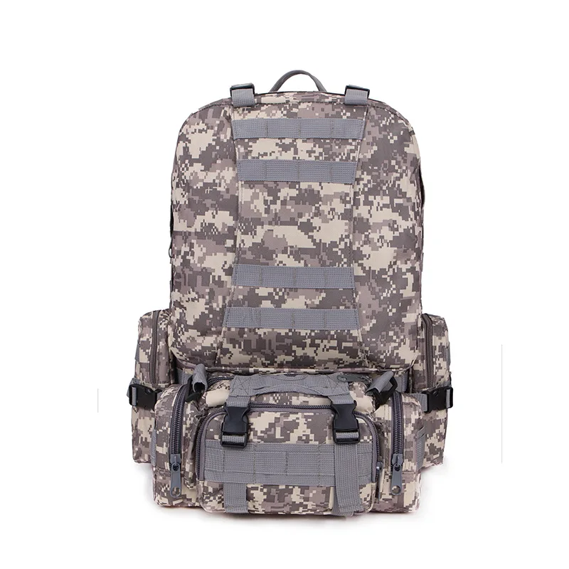ACU Открытый военный Molle тактические рюкзаки 50L Весна Mochila рюкзак походный Кемпинг Водонепроницаемые сумки 600D камуфляж - Цвет: ACU