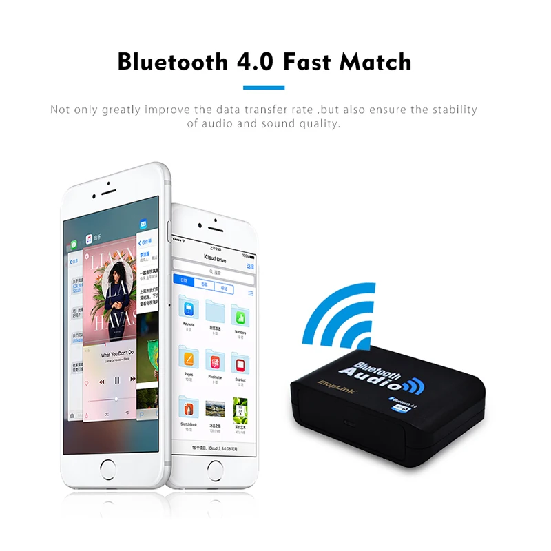 Etoplink E63 Bluetooth 4.0 Музыка приемник aptX Беспроводной аудио адаптер АС hi-fi стерео