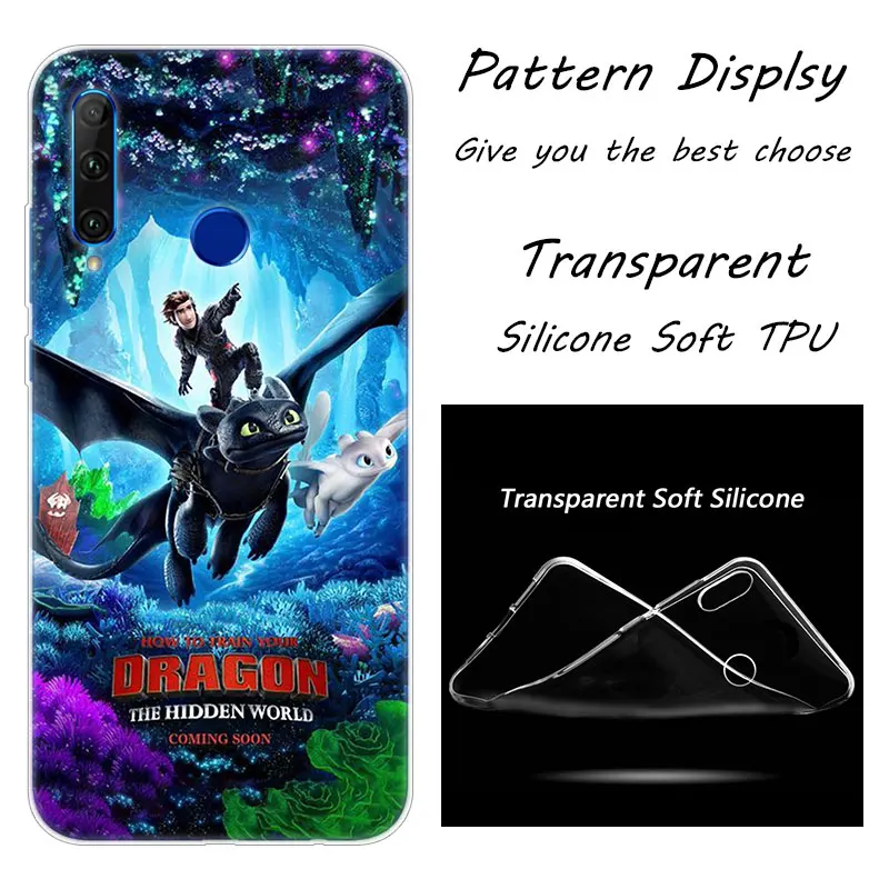 004 Горячий Как приручить дракона Мягкий силиконовый чехол для телефона huawei Honor 20 20i 10 9 8 Lite 8X 8C 8A 8S 7S 7A Pro View 20 Fashion - Цвет: 004