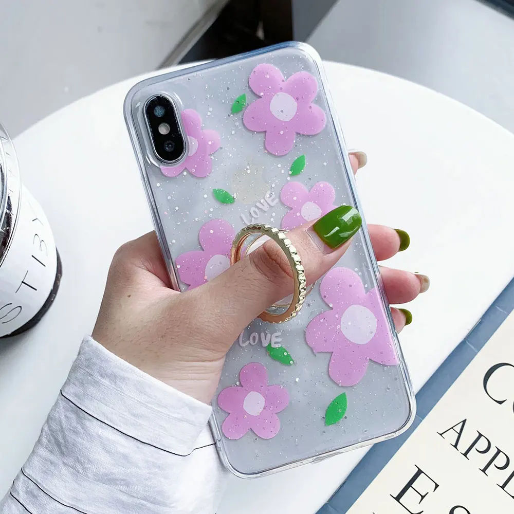 KISSCASE Роскошный чехол для телефона Giltter iPhone 7 Plus X XR XS MAX 6S чехлы-кольца iphone 8 6