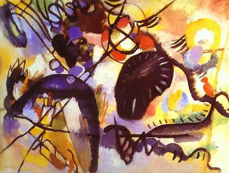 

oil paintings,100% handmade famous Oil Painting reproduction on linen canvas,Black Spot I by wassily kandinsky,free shipping