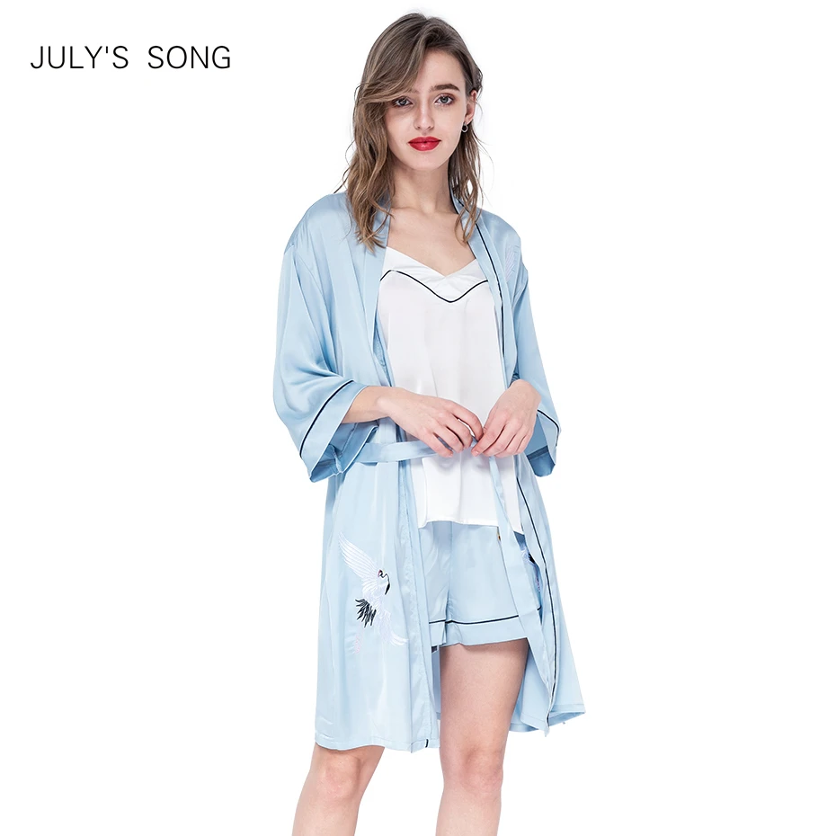 JULY'S SONG комплект из 3 предметов женские пижамы на весну и лето большие размеры