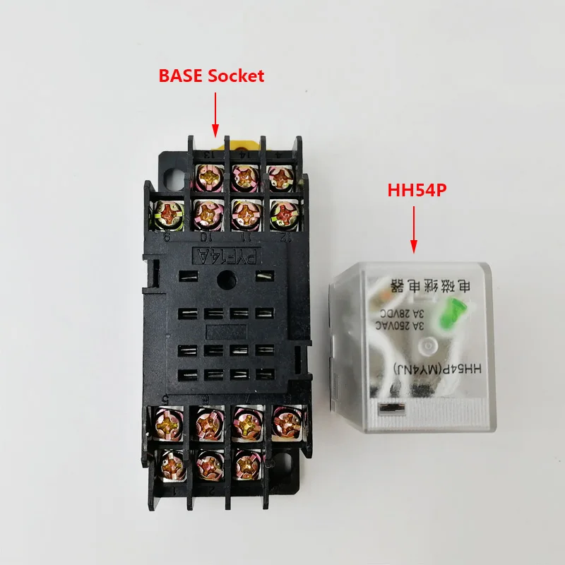 MY4NJ HH54P реле катушки общего DPDT микро мини электромагнитное реле светодиодный AC 220 В DC 12 В 24 В