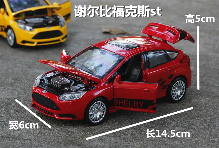 ZXZ 1:32 Бесплатная доставка Ford Focus сплав литье под давлением модель потяните назад
