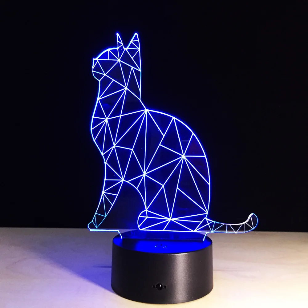 Новейший дизайн ночник милая кошка сенсорный выключатель USB светодиодный лампы