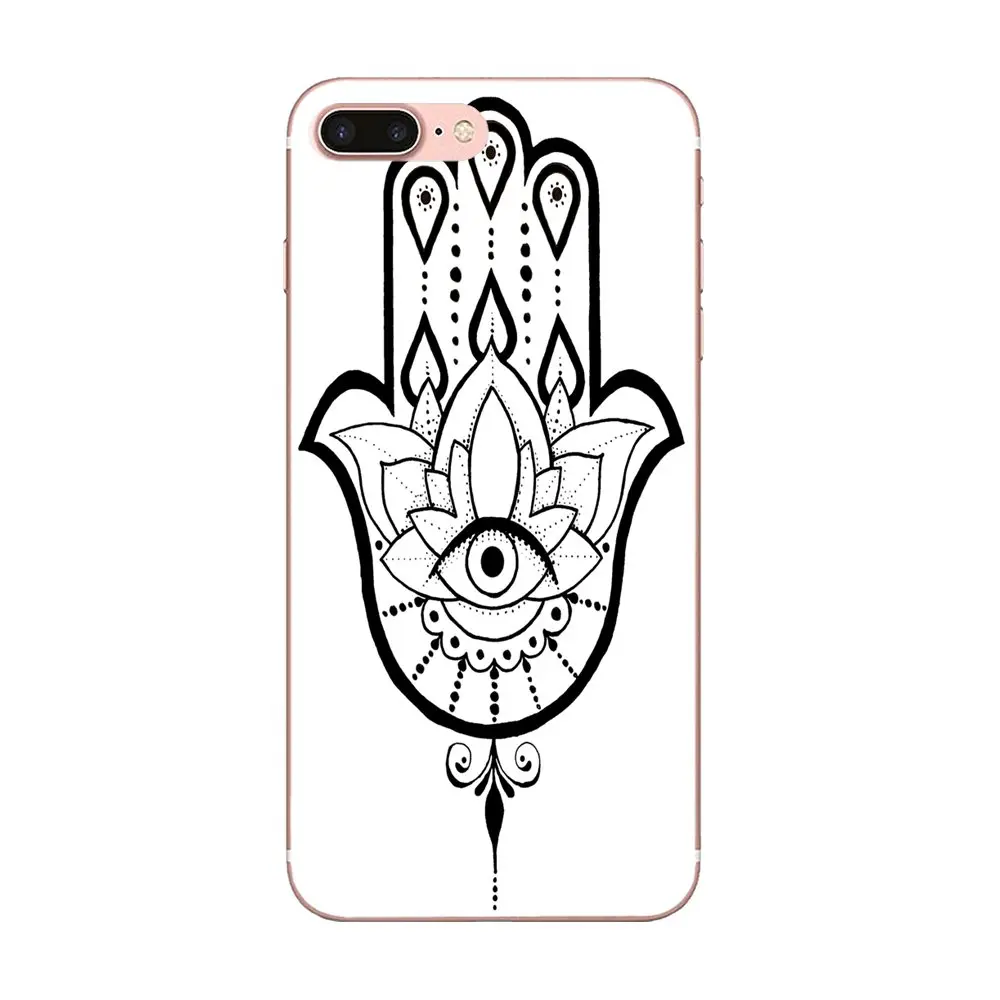 Принт Хамса ручная Мандала стиль дизайн для Galaxy Alpha Core Note 2 3 4 S2 A10 A20 A20E A30 A40 A50 A60 A70 M10