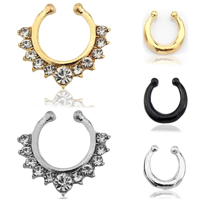 1 шт в нос кольцо ложная спиральный для хряща серьги Daith уютно Rook на козелок