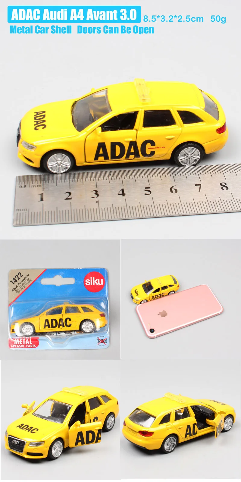 8 см Siku мини Dodge Viper STR mlaren ADAC Audi A4 Avant 545i полицейский X5 комбайн автомобиль и литые под давлением Автомобили Модель игрушки для детей