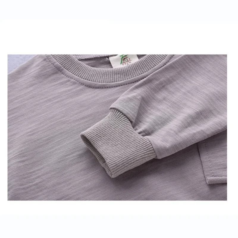 Infantis детская весна осень хлопок Мальчики топы и тис футболка с длинным рукавом +