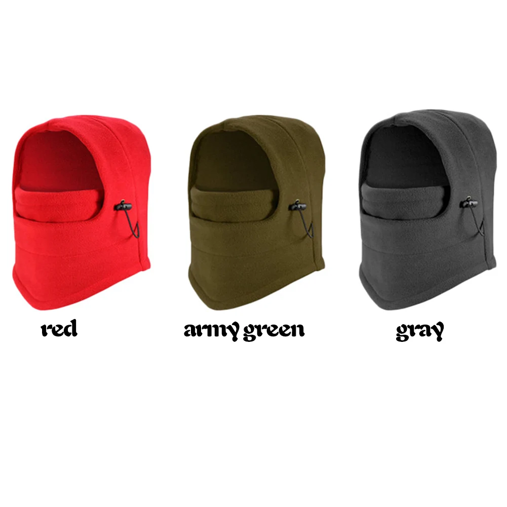 Зимние Спортивные Полный Защитная маска для лица флис Лыжный велосипед капюшон