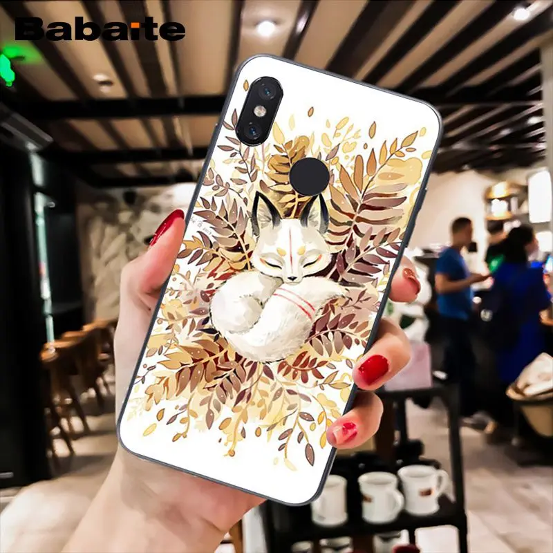 A16 Babaite лиса в осенние листья лес спящий чехол для телефона для Xiaomi MiA1 A2 lite F1 Redmi 6A 4X 5Plus S2 Note7 Redmi Note4 - Цвет: A16