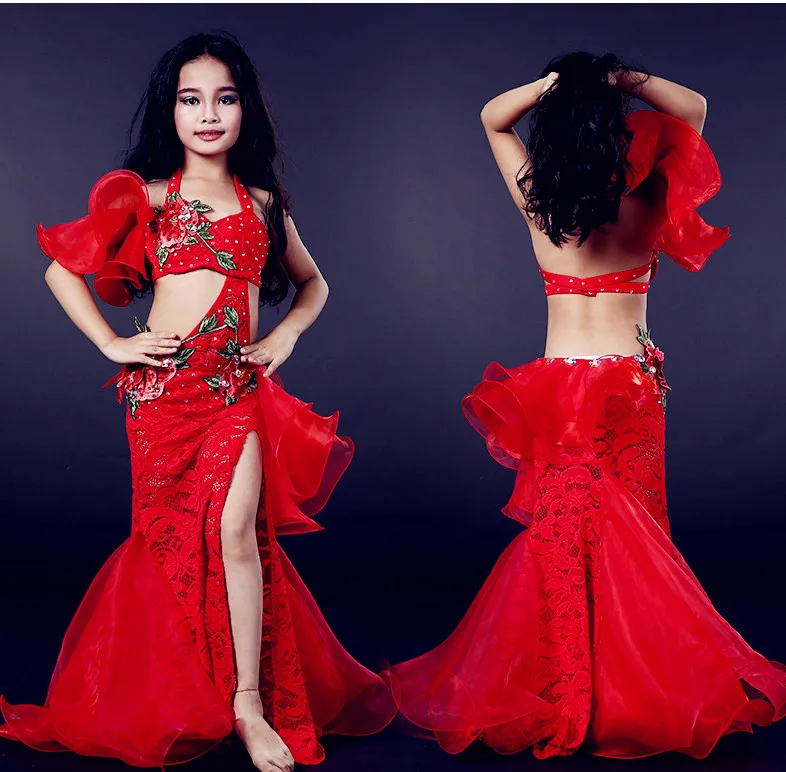 Роскошный элегантный костюм принцессы для танца живота вечеринки цельное