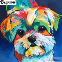 dispaint full squareround drill 5d diy diamond painting color dog embroidery cross stitch 3d home decor a10643