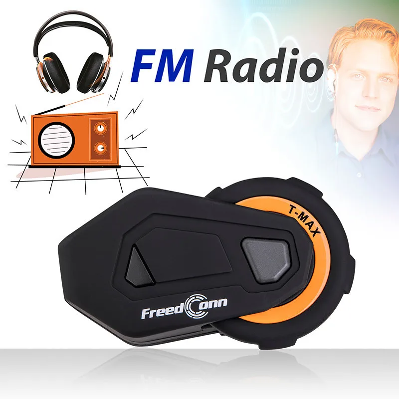 FreedConn шлем гарнитура 1500 м Bluetooth Интерком Мотоцикл езда в то же время система с