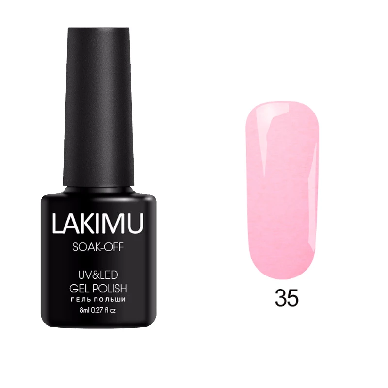 35 LAKIMU Цветной Гель-лак 24 разноцветный Гель-лак для ногтей художественный лак геллак гибридные Лаки полуперманентный гель лак для ногтей верхнее основание праймера - Цвет: 35