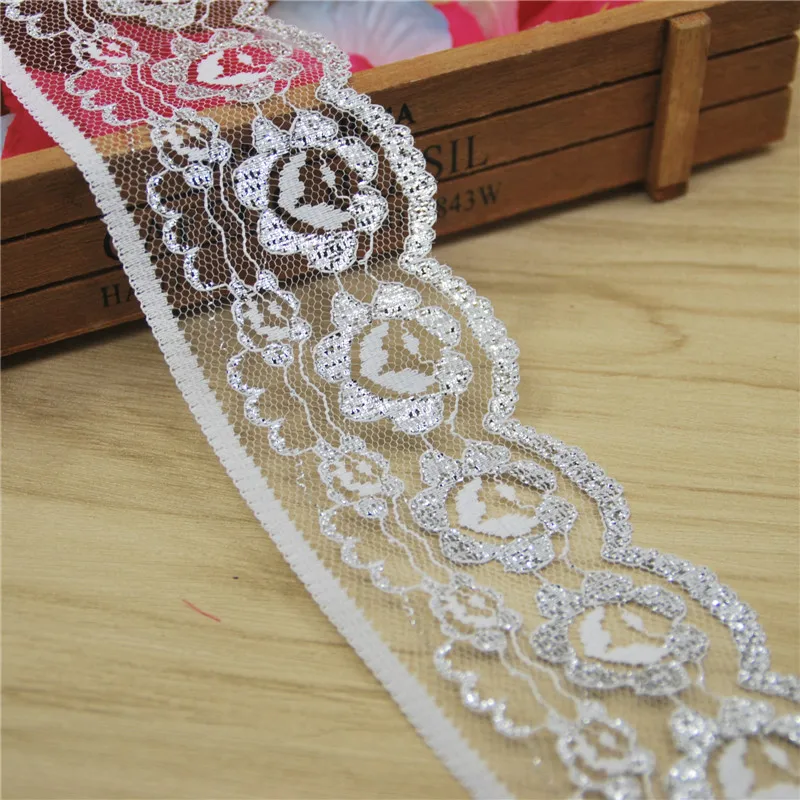 Кружевная тесьма из полиэстера 60 мм ткань для шитья аксессуары свадебное