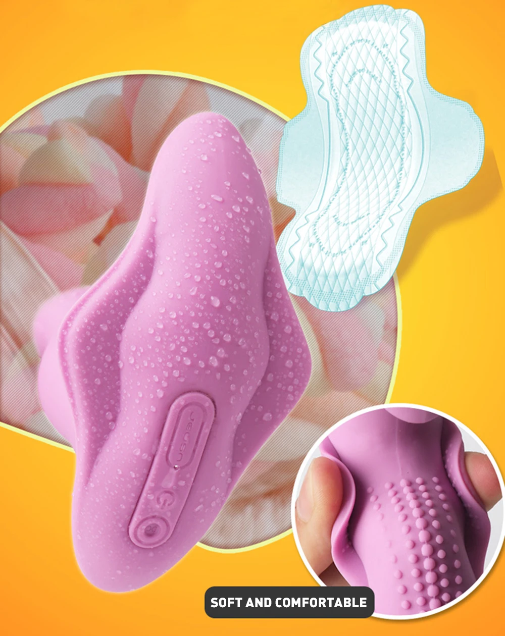 Носимый фаллоимитатор-бабочка вибратор для женщин Стимулятор точки G клитора