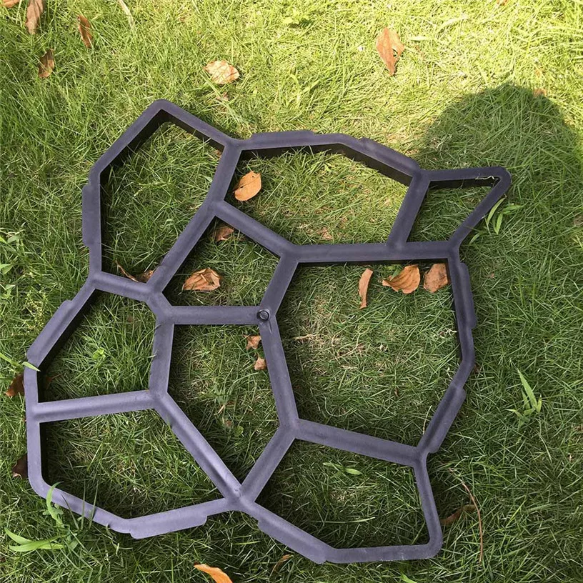 Paving Cement Brick Molds DIY Plastic Path Maker Mold for Garden artificial Stone Road Concrete Molds For Garden Path J1