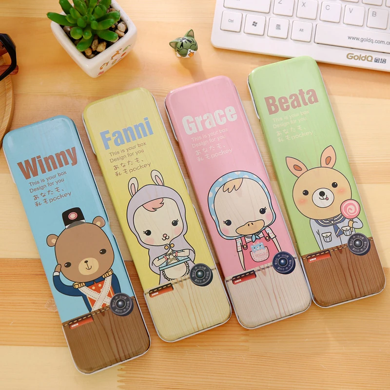 1 шт. металлический чехол для карандашей и ручек|Пеналы| |