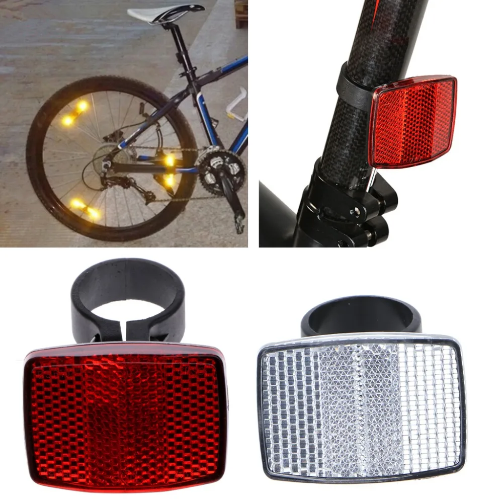 

Bicycle Bike Handlebar Reflector Reflective Front Rear Warning Light Safety Lens